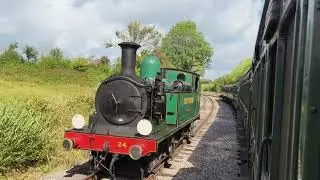LSWR Class O2 No. W24 'Calbourne' Running Round Her Train at Smallbrook Junction
