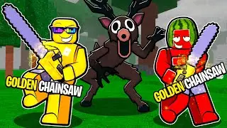 Crafting the GOLDEN CHAINSAW in 99 Nights in the Forest🔦