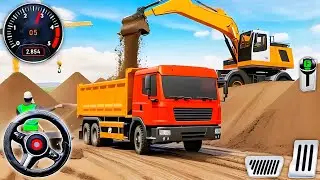 Real City Construction Simulator 3D - City Road Builder Excavator Trucks - Android Gameplay 