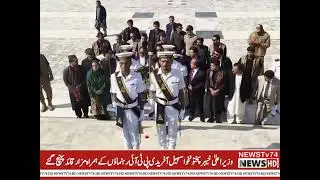 &zwj;PTI Leadership Pays Tribute at Mazar-e-Quaid as KP Chief Minister Sohail Afridi Leads Karachi Visit
