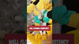 Cementitious Grouting Work & Repair Work #grouting #concrete #reinforcement #rcc #dpc #civil #slab