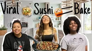MAKING THE VIRAL SUSHI BAKE!!!! (Ft. Kayla) 