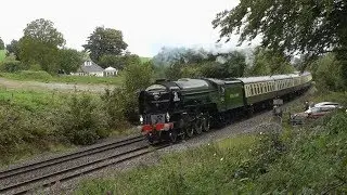 60163 Tornado storms up Whiteball Bank with the final Torbay Express of 2017 - 10/09/2017