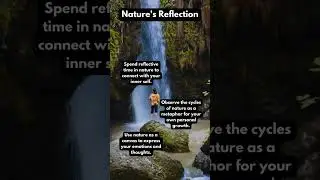 Nature Reflection: A Serene Journey to Self-Discovery 🌿🌅 #nature #serene #journey #fyp #reflection