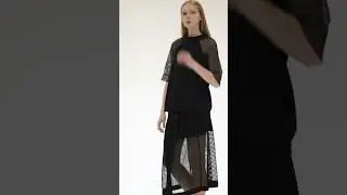 Drawing your independent silhouette with the lines of mesh.