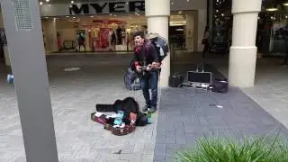 Brilliant Busker in Perth WA mall