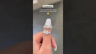 The power of #diamond accents💎#shorts #shorts_ #custom #rings #engagementring #diamondring #stack