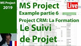 Ms Project  2019 ● Apprendre par Un Exemple ● Training Project CRM ● Le Planning de référence