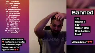 6 Teams Banned from PMCO Pakistan | Team 138 Banned | Aladdin Caster live on Instagram