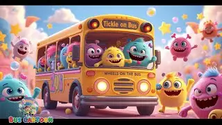 Tickle Tickle Monster Wheels on the Bus | Funny Monster Song & Kids Rhymes