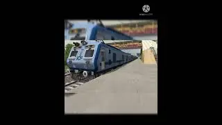 Virar Ac Slow local Departs Mira road. Msts Indian Railways.