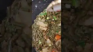 #Veg Fry Bora Or Long Beans With Roti.🤒