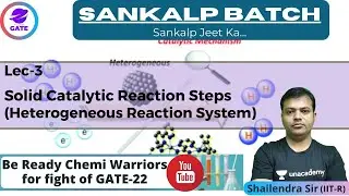 L 3 | Solid Catalytic Reaction Steps I Heterogeneous React | CRE Sankalp #GATE2024 by Shailendra Sir