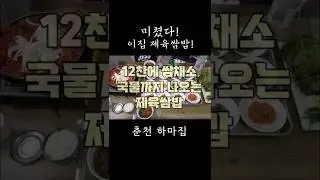 미친 제육쌈밥, 춘천 하마집! #shorts [맛있겠다 Yummy]