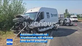 Aksident i r&euml;nd&euml; n&euml; Kryebushat, nj&euml; viktim&euml; dhe tre t&euml; plagosur
