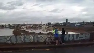 enchente no rio barigui