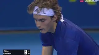 Dominic THIEM (AUT) vs. Stefanos TSITSIPAS (GRE) - Highlights - DOHA 2018 - Quarterfinal (HD 60 fps)