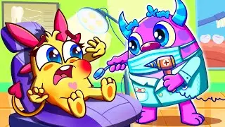 The Dentist Song 🦷🪥👩&zwj;⚕️ Healthy Habits Nursery Rhymes and Kids Songs by Fluffy Friends