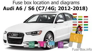 Fuse box location and diagrams: Audi A6 / S6 (C7/4G; 2012-2018)