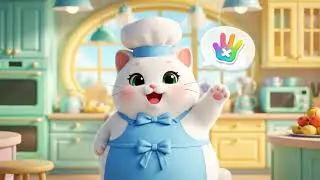 Learn Shapes with Baker Cat 🍪 Baking Star, Heart & Diamond Cookies  Fun Educational Cartoon for Kids