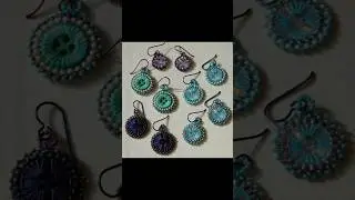DIY BUTTON EARRINGS #diycrafts #diy #button #creative #unique #trending #viralshort #fashion#earring