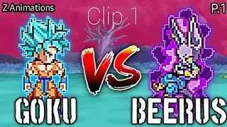 [Rematch] Goku Vs Beerus Sprite Animation Clip 1 | Dragon Ball Kakumei
