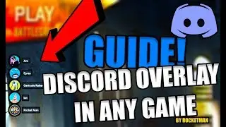 How To Add Discord Overlay To Any Game OR Recording
