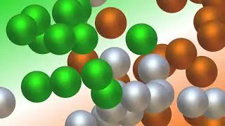 3d India flag colour balls animation clip. free stock footage.