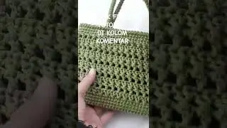 gulung Benang Doang Hasilkan Tas Rajut Cantik #gebrinacrochet #crochetbag #crochetpattern