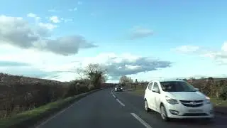 Driving On The A38 From Tewkesbury To Worcester, England 22nd February 2023