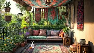 Relaxing Balcony Ambience 🌿 Nature Sounds for Deep Sleep