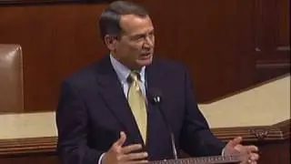 House Minority leader John Boehner's closing argument against the health care reform bill