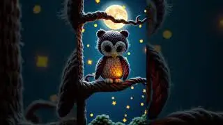 Yarnworld Nighttime Forest Friends Owl, Sloth, Fox, Bat
