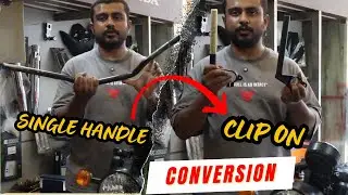 Hunter 350 Single Handle to Clip On Converstion Installation
