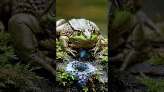 MOTHER 🐸FROG IS COMING 🐸  #wildlife #egg #animals #accident #nature #frog  #facts #fishing #cute