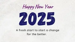 New year resolutions 2025...A fresh start to start a change for the better...