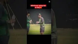 Mike Hoesson giving tips to 🤴 Babar Azam #BabarAzam#KingBabar#MikeHesson#CoachTalk#babarazam