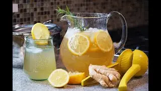 Rosemary Infused Ginger Lemonade | CaribbeanPot.com
