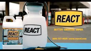 REACT&reg; Fuel Spill Neutralizer | CAF Outdoor Cleaning