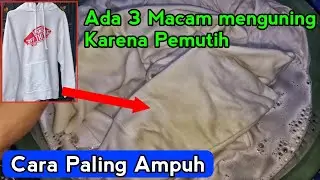 Cara mengatasi Baju Menguning Karna Pemutih-Tips Laundry Satuan