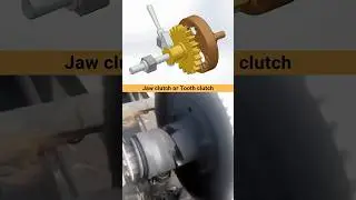Jaw Clutch or Tooth Clutch⁉️ Which will you choose & Why? #clutch #cad #3dmodeling #solidworks #3d