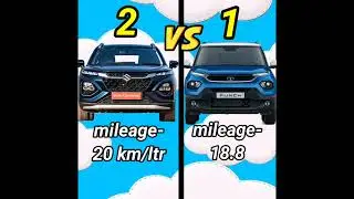 Видео сравнения Maruti Fronx 2023 и Tata Punch #car #virusal #shortvideo #short #shorts
