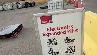 East Calgary Landfill Eco-Centre A unloading packed Communauto Sunday 26Oct25