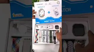 🔥New Combo Series 9 Smartwatch ⚡️With Free Ultrapods 😲 7 + 1 Combo #shorts
