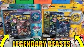 MEGA PULL! Opening a Suicune and Raikou Legendary Beasts 3 Pack Blister of Pokemon Cards