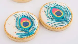 Peacock Feather Cookies