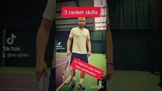 3 rackets skills, tap ups, tap downs, fish and chips #tenis insta @ivotenniscoach