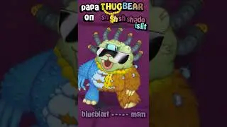 THUGBEAR ON SHADOW ISLET (edited by @stellarmsm ) #msm #mysingingmonsters #fanmade #shadowislet