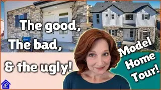 Honest tour of a builder grade model home (with upgrades you may not want!).