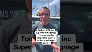 Toiture MG2 Inc Candiac une entreprise respect&eacute;e avec 5 &eacute;toiles sur Google #toiture#pureexpertmedia